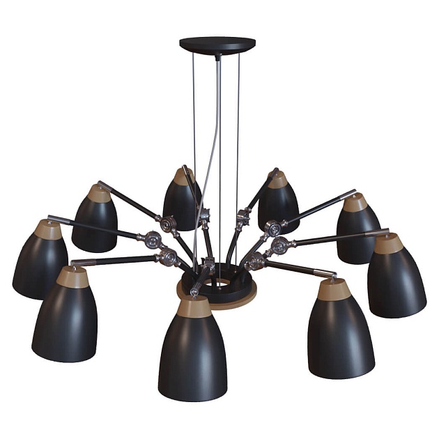 Подвесная люстра Loft IT Watchman Loft4402/9Bl изображение 4 Подвесная люстра Loft IT Watchman Loft4402/9Bl Фото № 4