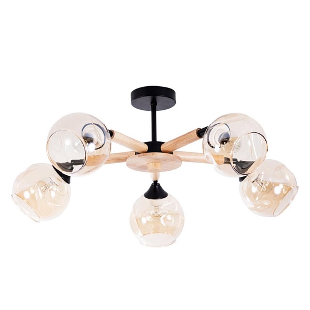 Потолочная люстра Arte Lamp Branson A4370PL-5BR изображение Потолочная люстра Arte Lamp Branson A4370PL-5BR Фото №