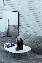 Журнальный стол Калифорния Дадли белый бетон 0008758202 2