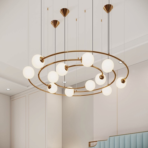 Подвесная люстра Bogates Brook 359/12 латунь Фото № 8