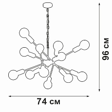 Подвесная люстра Vitaluce V4750-8/12 2
