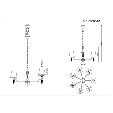 Подвесная люстра Evoluce Reimo SLE105503-07 1