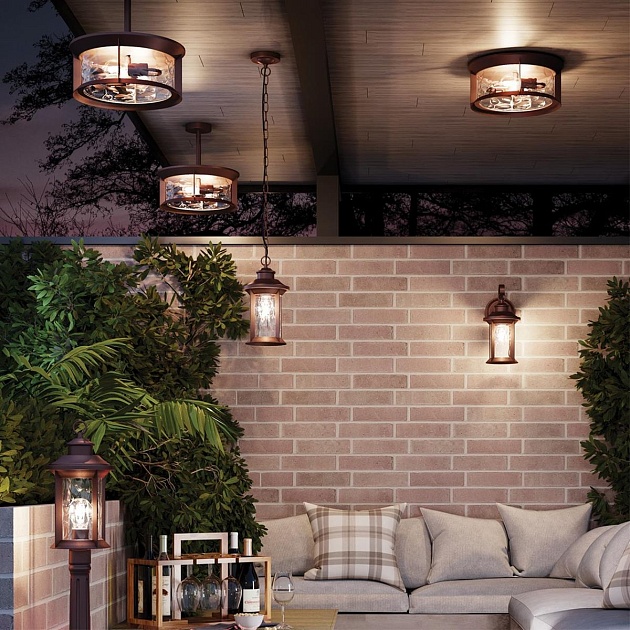 Уличный настенный светильник Odeon Light Nature Mavret 4961/1W Фото № 7