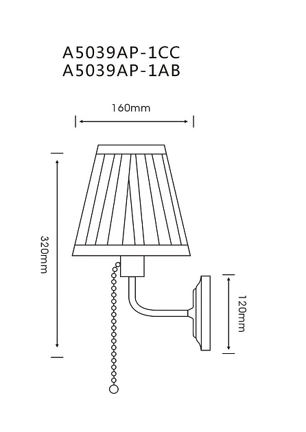 Бра Arte Lamp Marriot A5039AP-1AB Фото № 2