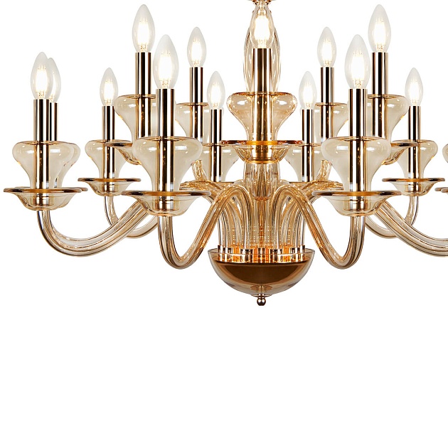 Подвесная люстра iLamp Mercury P9448-10+5 Gold изображение 3 Подвесная люстра iLamp Mercury P9448-10+5 Gold Фото № 3