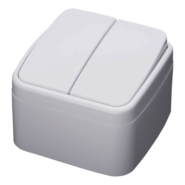 Выключатель двухклавишный Feron Stekker Basic PSW104220 39032 Фото № 