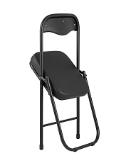 Складной стул Stool Group ДЖОН каркас черный обивка кожзам черный RS04K-BL/BLPVC 4