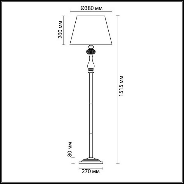 Торшер Odeon Light Classic Aurelia 3390/1F Фото № 3