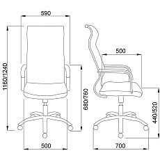 Офисное кресло AksHome Grid серый, армированная сетка 69797 1
