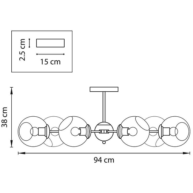Потолочная люстра Lightstar Beta 785067 изображение 5 Потолочная люстра Lightstar Beta 785067 Фото № 5
