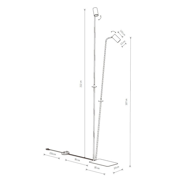 Торшер Nowodvorski Mono 7712 изображение 2 Торшер Nowodvorski Mono 7712 Фото № 2