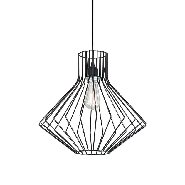 Подвесной светильник Ideal Lux Ampolla-4 SP1 Nero 167497 Фото № 