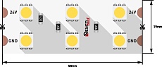 Светодиодная влагозащищенная лента DesignLed 28,8W/m 120LED/m 5050SMD нейтральный белый 5M 001133 1