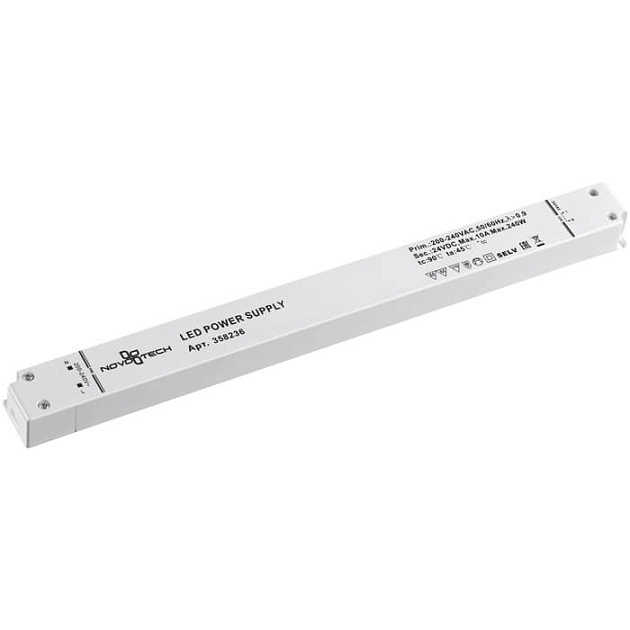 Блок питания Novotech Kit Drive 24V 240W IP20 10A 358236 Фото № 