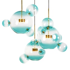 Подвесная светодиодная люстра Loft IT Bolle 2027-D3 Blue 4