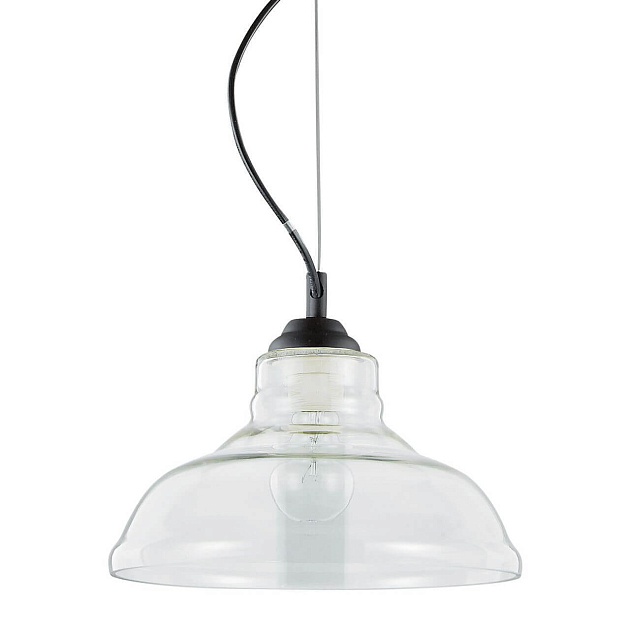 Подвесной светильник Ideal Lux Bistro SP1 Plate Trasparente 112336 Фото № 