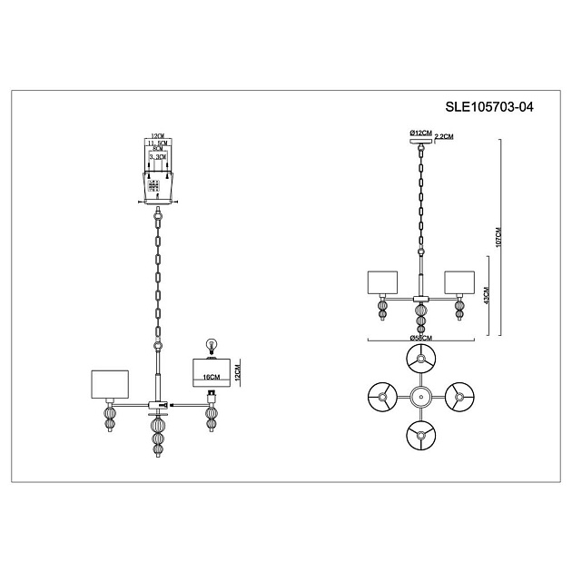 Подвесная люстра Evoluce Ramer SLE105703-04 изображение 2 Подвесная люстра Evoluce Ramer SLE105703-04 Фото № 2