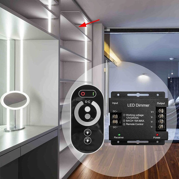 Диммер Apeyron с пультом 12/24V 04-31 изображение 14 Диммер Apeyron с пультом 12/24V 04-31 Фото № 14