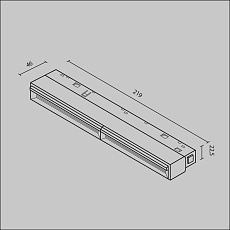 Трековый светодиодный светильник Maytoni Technical Exility Parete TR106-2-12W4K-B 1