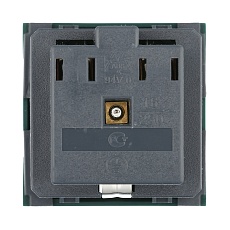 Розетка LK Studio с з/к, со шторками (зеленый) LK45 ( для выделения 