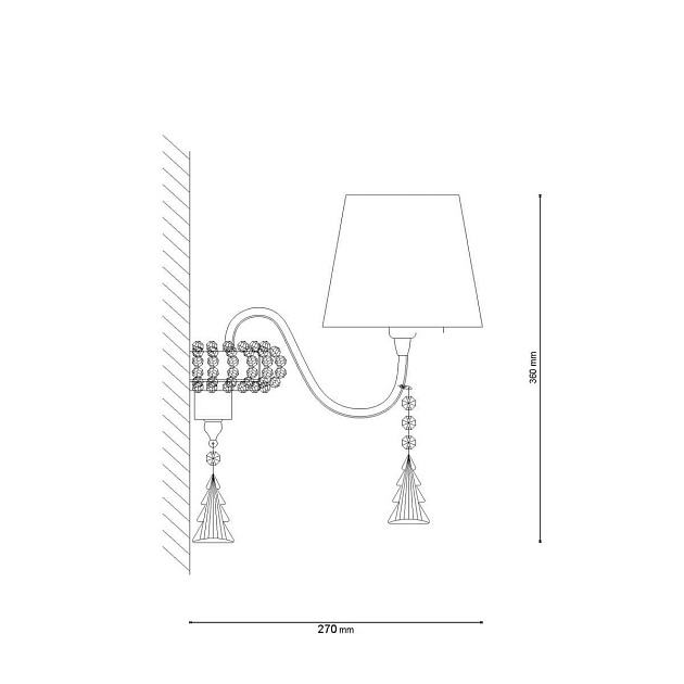 Бра Lucia Tucci Pelle Nerre W120.2 изображение 2 Бра Lucia Tucci Pelle Nerre W120.2 Фото № 2