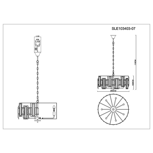 Подвесная люстра Evoluce Giano SLE103403-07 изображение 2 Подвесная люстра Evoluce Giano SLE103403-07 Фото № 2