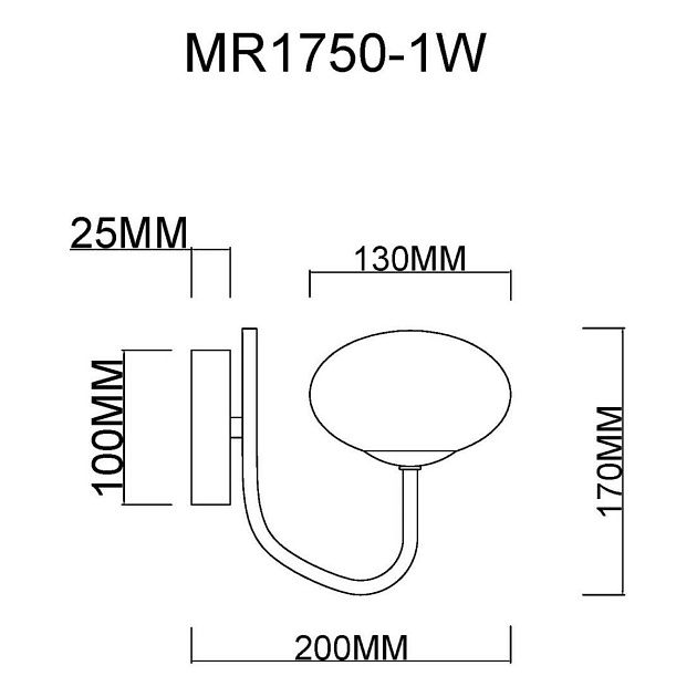 Бра MyFar Scott MR1750-1W изображение 2 Бра MyFar Scott MR1750-1W Фото № 2