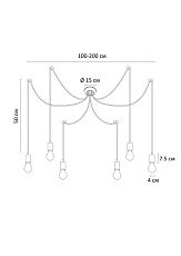 Подвесная люстра Arte Lamp Bender A4322SP-6BK 1