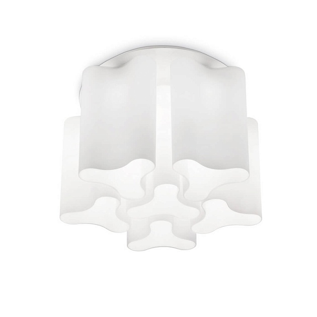Потолочная люстра Ideal Lux Compo PL6 Bianco 125503 изображение Потолочная люстра Ideal Lux Compo PL6 Bianco 125503 Фото №