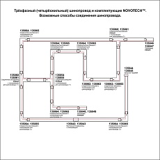 Трехфазный (четырехжильный) шинопровод Novotech Port 135036 2
