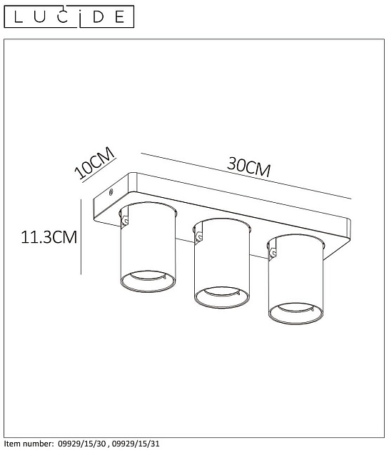 Спот Lucide Nigel 09929/15/31 изображение 5 Спот Lucide Nigel 09929/15/31 Фото № 5