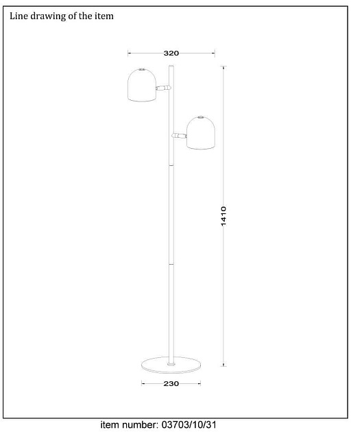 Торшер Lucide Skanska 03703/10/31 изображение 2 Торшер Lucide Skanska 03703/10/31 Фото № 2