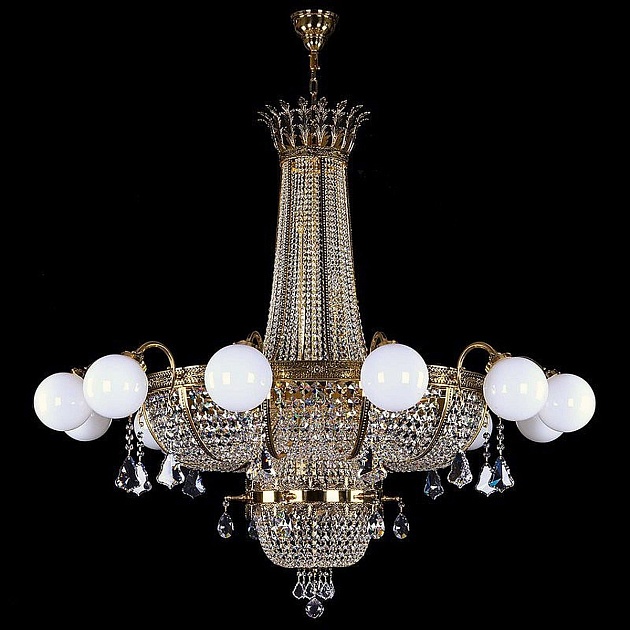 Подвесная люстра Artglass Eurydika 1600x1450 Polished CE Фото № 