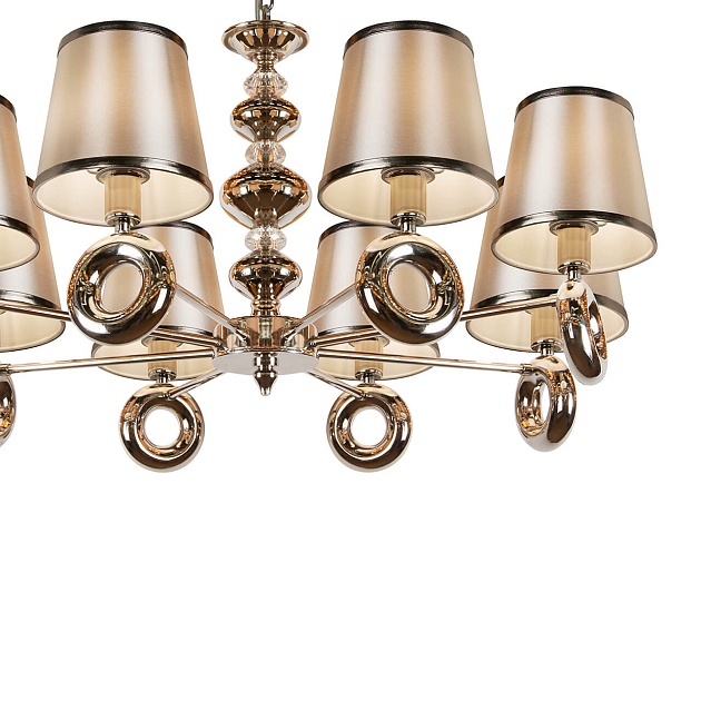 Подвесная люстра iLamp Brooklyn P2401-8 Nickel изображение 3 Подвесная люстра iLamp Brooklyn P2401-8 Nickel Фото № 3