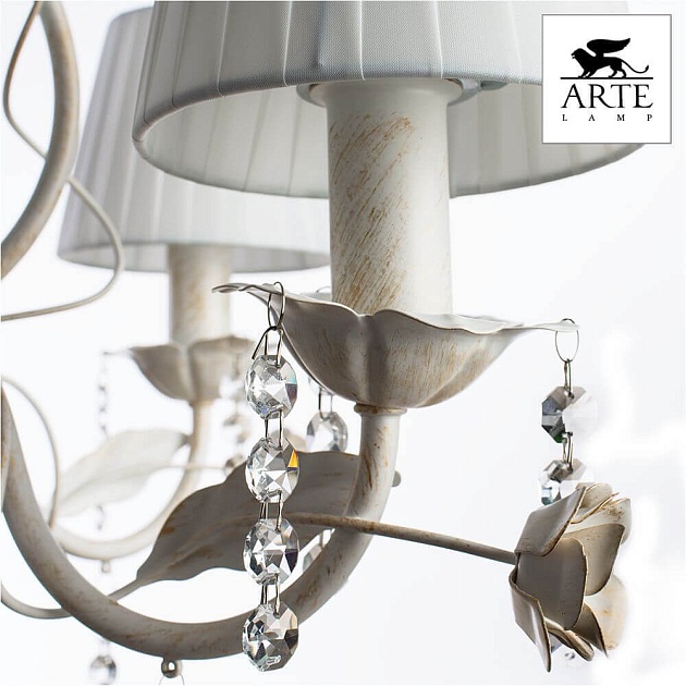 Потолочная люстра Arte Lamp Kenny A9514PL-5-1WG изображение 2 Потолочная люстра Arte Lamp Kenny A9514PL-5-1WG Фото № 2