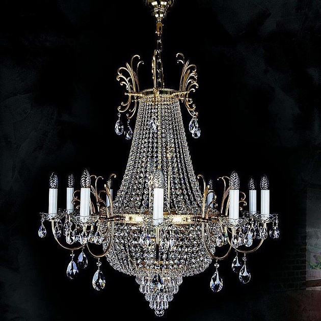 Подвесная люстра Artglass Hillary Dia 1000 CE Фото № 