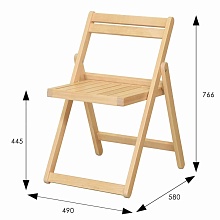 Складной стул Мебелик Массив 008436 2