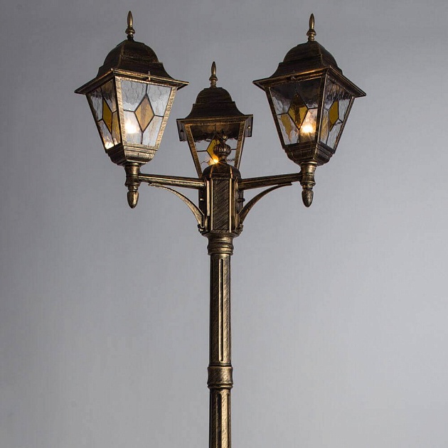 Садово-парковый светильник Arte Lamp Berlin A1017PA-3BN Фото № 3