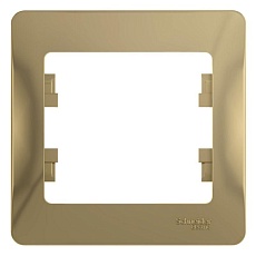 Рамка 1-постовая Systeme Electric Glossa титан GSL000401