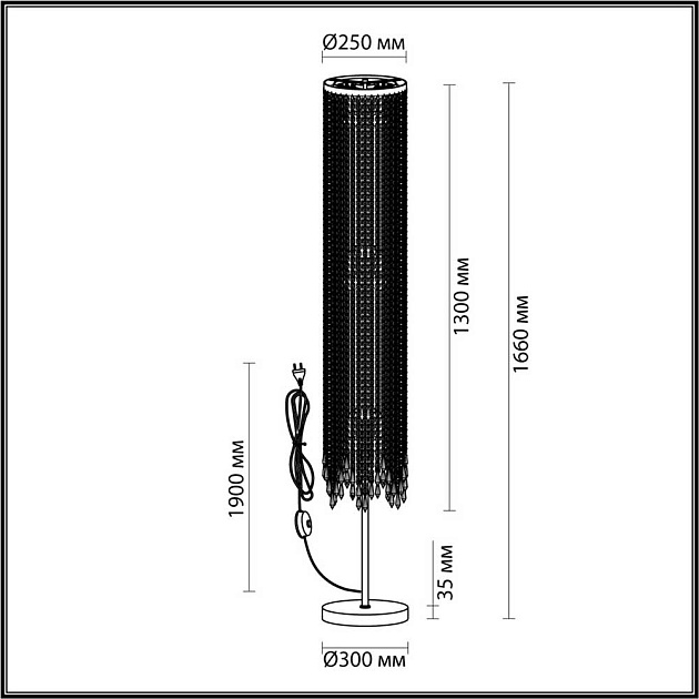 Торшер Odeon Light Chokka 5028/3F изображение 5 Торшер Odeon Light Chokka 5028/3F Фото № 5