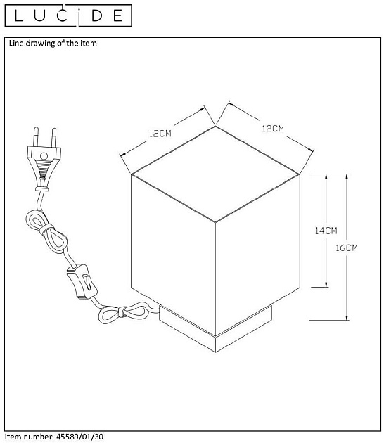 Настольная лампа Lucide Suzy 45589/01/30 изображение 3 Настольная лампа Lucide Suzy 45589/01/30 Фото № 3