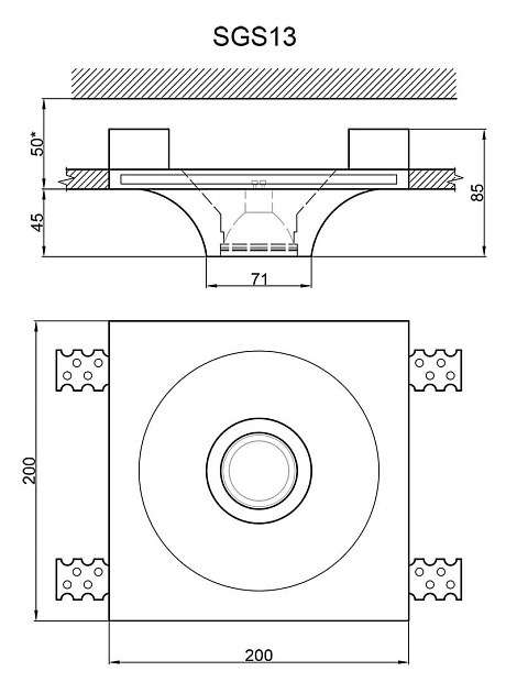 Встраиваемый светильник Artpole SGS13 Фото № 3