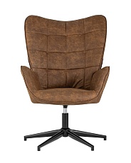Поворотное кресло Stool Group Ирис вращающееся иск.замша коричневая IRIS BROWN 1