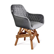 Кресло Sheffilton SHT-ST38/S71 угольно-серый/дуб браш. коричневый 9939088301