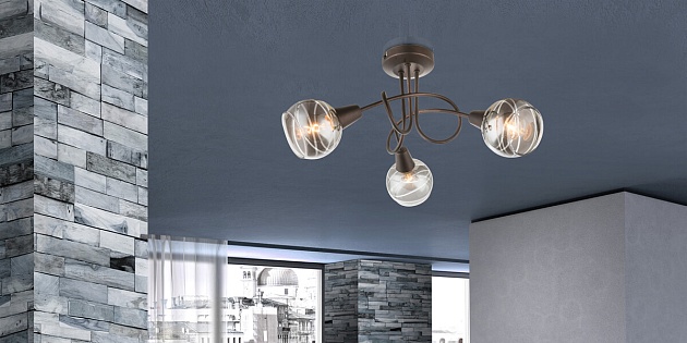 Потолочная светодиодная люстра Globo Isla 54347-3 изображение 2 Потолочная светодиодная люстра Globo Isla 54347-3 Фото № 2