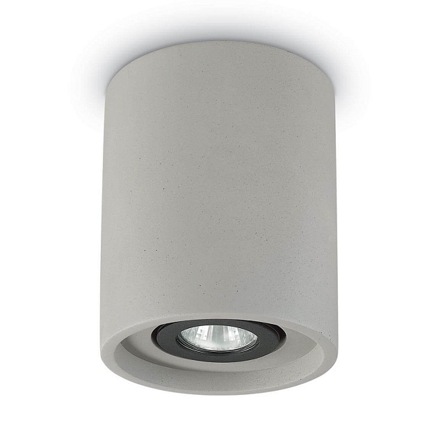 Потолочный светильник Ideal Lux Oak PL1 Round Cemento 150437 изображение Потолочный светильник Ideal Lux Oak PL1 Round Cemento 150437 Фото №