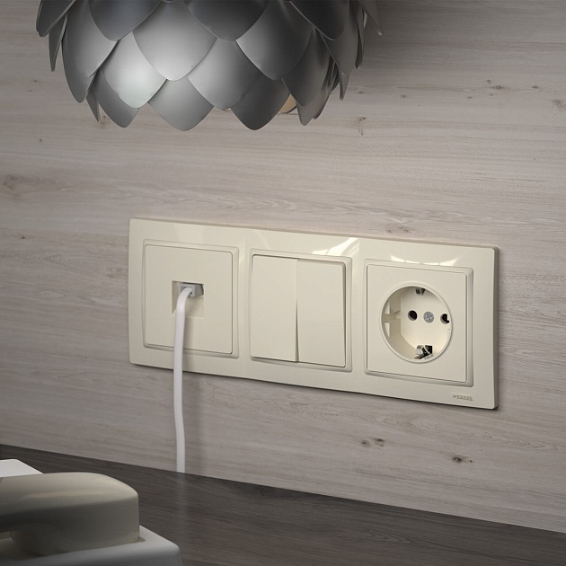 Выключатель двухклавишный проходной Werkel слоновая кость W1122003 4690389155628 изображение 6 Выключатель двухклавишный проходной Werkel слоновая кость W1122003 4690389155628 Фото № 6