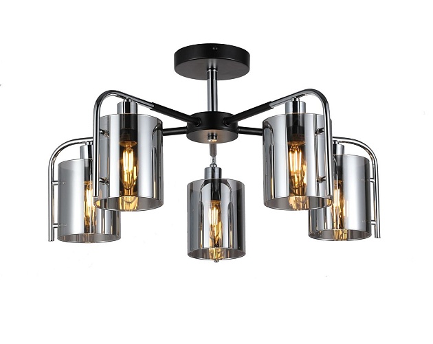 Потолочная люстра Escada Elegant 671/5P Chrome изображение Потолочная люстра Escada Elegant 671/5P Chrome Фото №