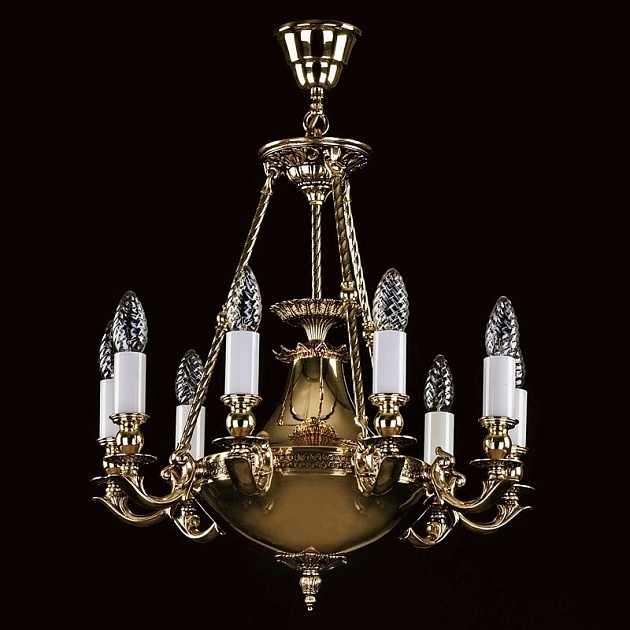 Подвесная люстра Artglass Dafne Brass Antique Фото № 