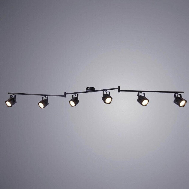 Трековая система Arte Lamp Lente A1314PL-6BK изображение 3 Трековая система Arte Lamp Lente A1314PL-6BK Фото № 3
